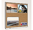 Korktafel 100x100 cm, mit durchgehender Ablage, aus der Kategorie Schultafeln & Whiteboards