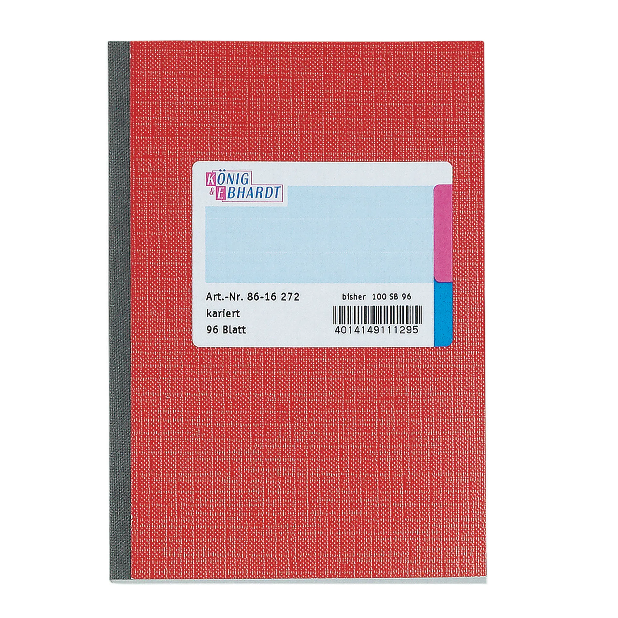 König+Ebhardt Kladde DIN A5 kar. 96Blatt rt aus der Kategorie Bücher