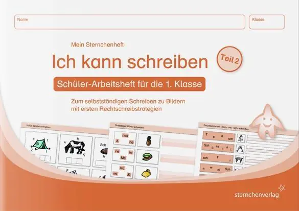 Ich kann schreiben Teil 2. Mein Sternchenheft für die 1. Klasse aus der Kategorie Deutsch