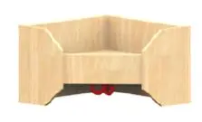 Garderobenablage Innenecke B/H/T 35 x 20 x 35 cm aus der Kategorie Garderobenhaken & -leisten