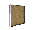 Info-Wandvitrine,  70 cm hoch, 70x5,0 cm (B/T), Rückwand Kork, aus der Kategorie Informationsvitrinen Innen wandmontiert
