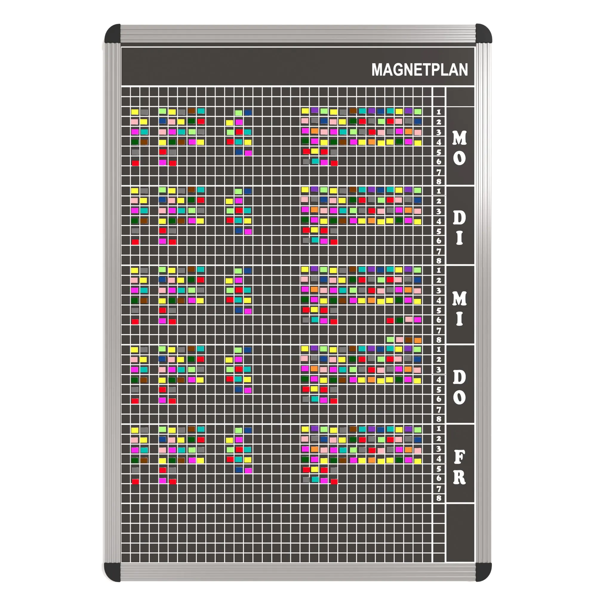 Personal-Raum-Plan,  8 Stunden, 33 Spalten, 103x77 cm, aus der Kategorie Stundenpläne