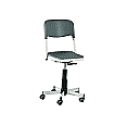 Drehspindelstuhl, höhenverstellbar 52-72 cm, fahrbar,