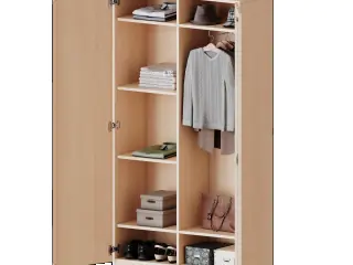 Garderobenschrank, 5 OH, 2 Türen, abschließbar, Gaderobe/Fachboden B/H/T 120x190x50cm aus der Kategorie Garderobenschränke