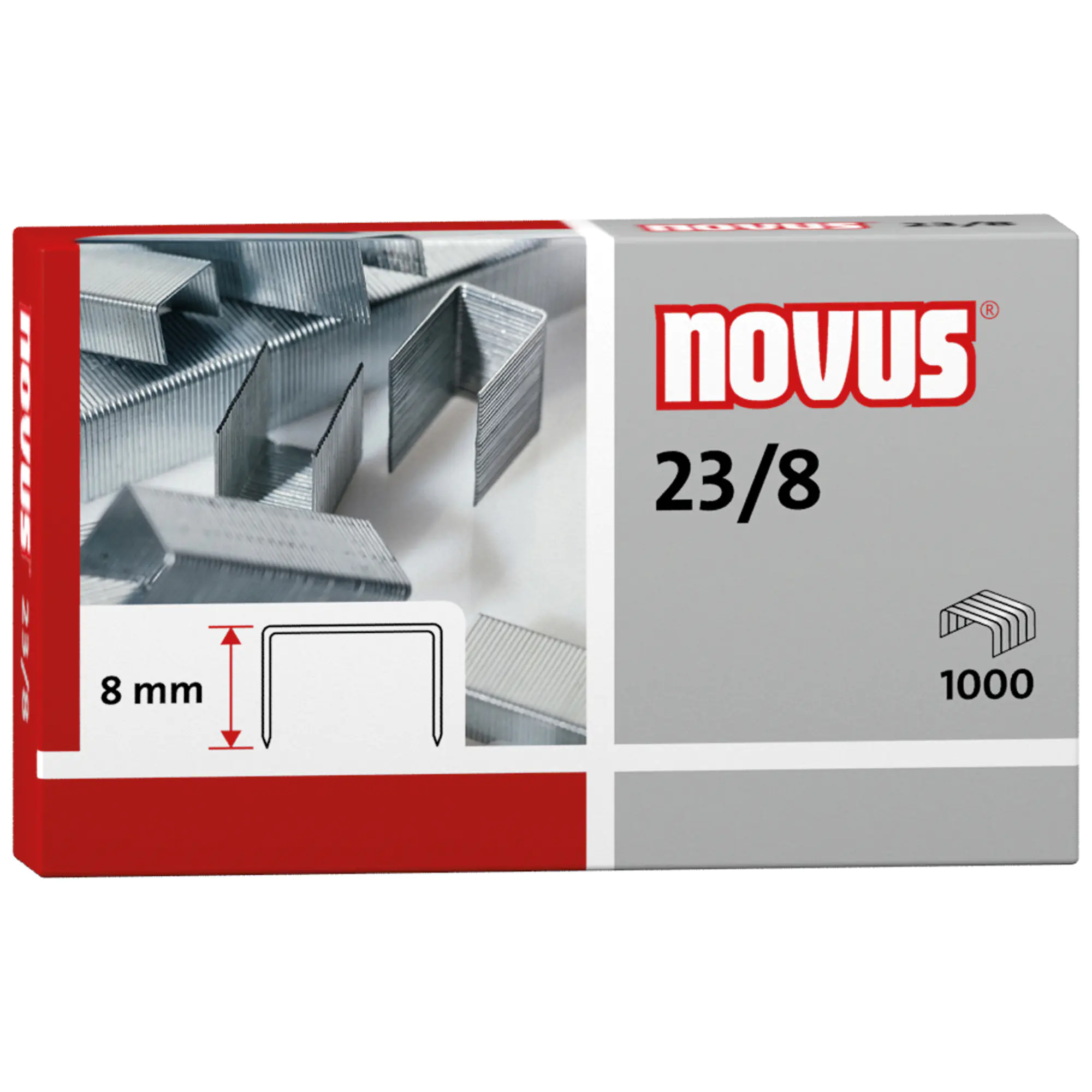 Novus Heftklammer 23/8 verzinkt 1.000 St. aus der Kategorie Klammern