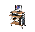 EDV-Workstation,  85 cm hoch, 70x40 cm (B/T), fahrbar, aus der Kategorie Mobile Arbeitsplätze