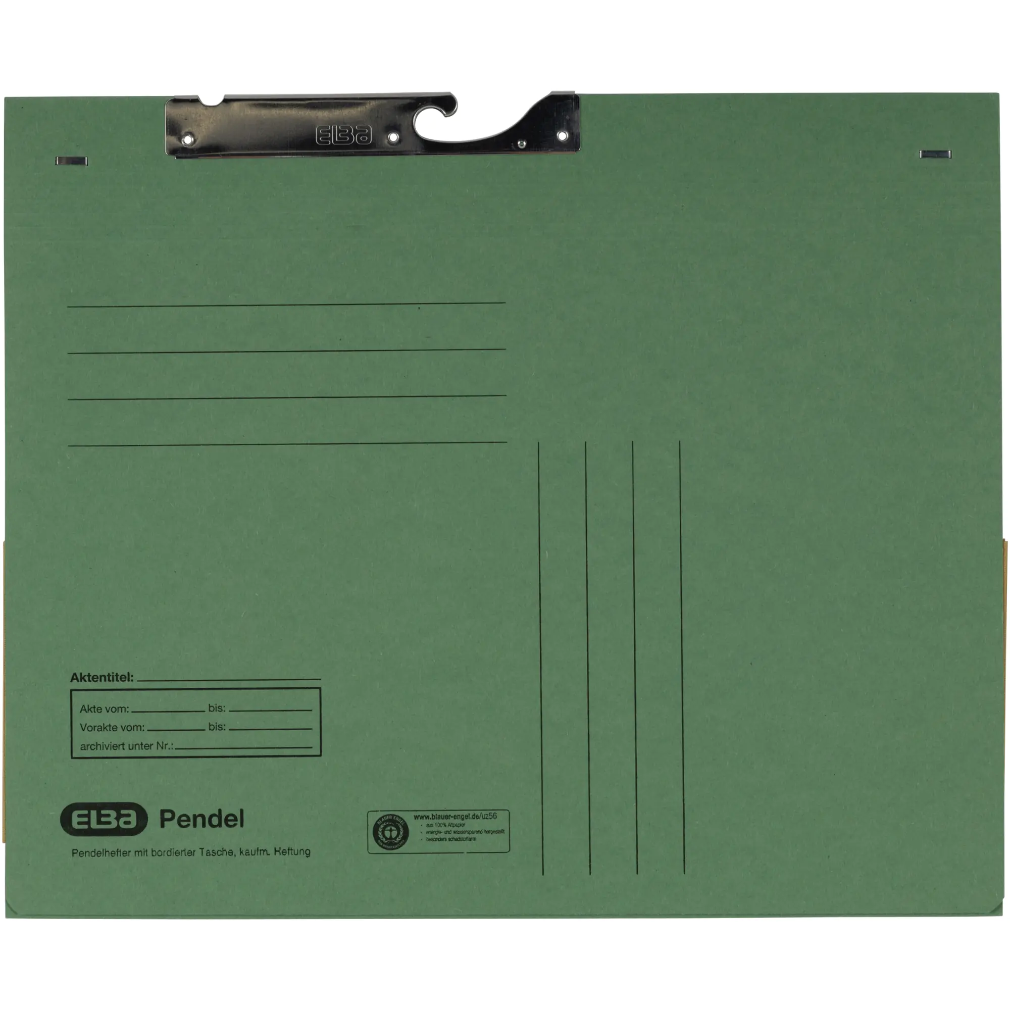 Elba Pendelhefter DIN A4 Dehntasche 320g Karton gn aus der Kategorie Registraturen