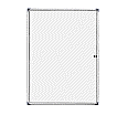Info-Wandvitrine, 112 cm hoch,  80x2,0 cm (B/T), Rückwand Stahl weiß,