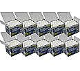 Kreide weiß, 10x100 Stück, Champagner Kreide, rund,