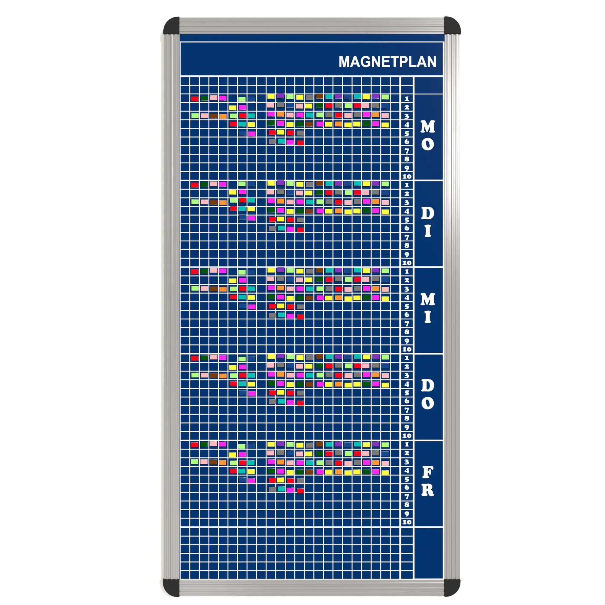 Personal-Raum-Plan, 10 Stunden, 23 Spalten, 103x57 cm,