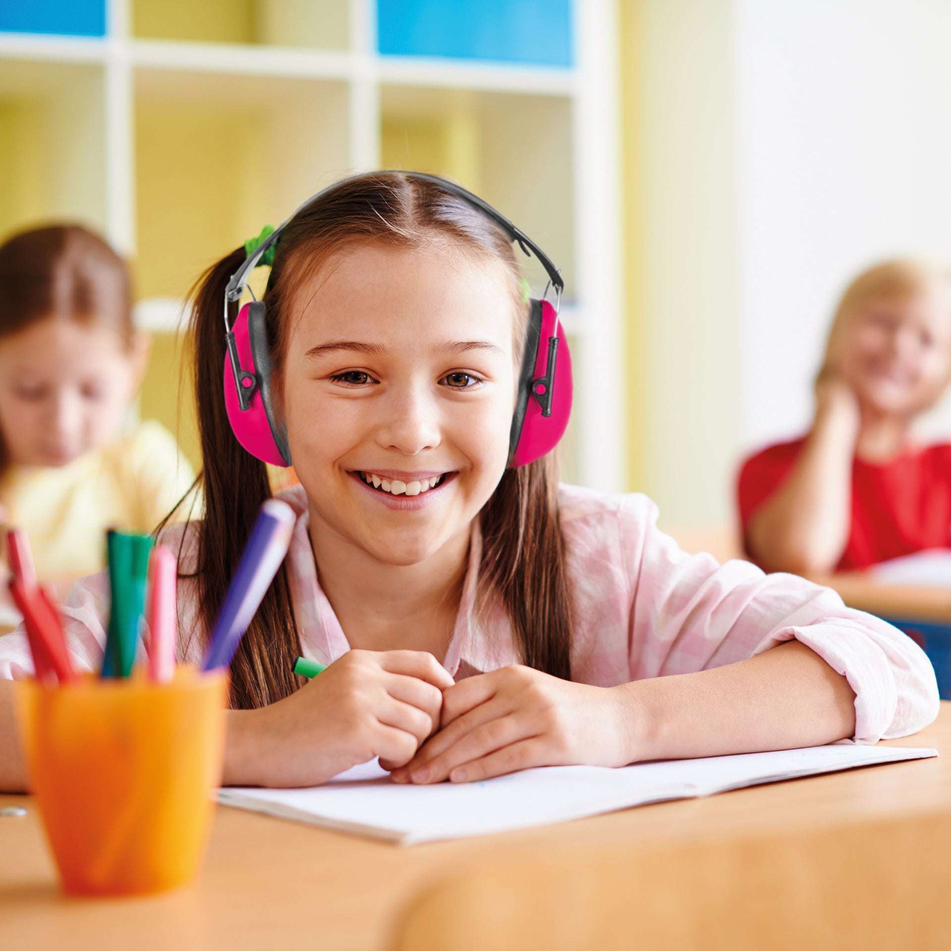 Gehör-Schutz für Kinder "Auris Plus", 24,3 dB,  Farbe:  pink aus der Kategorie Schulbedarf