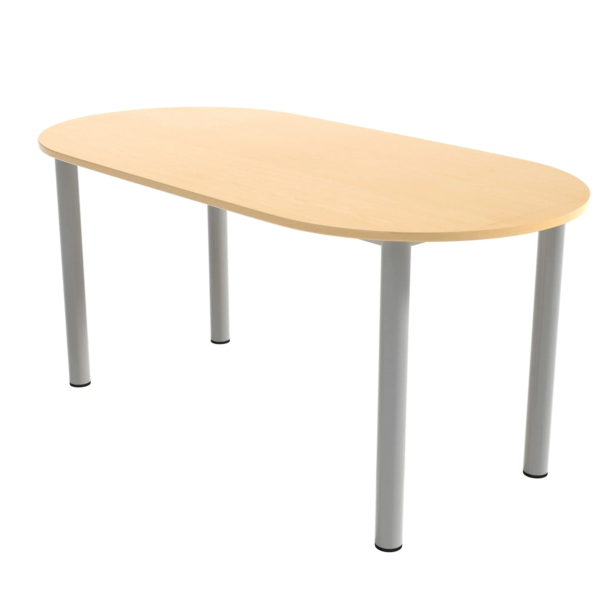 Ovaler Ergänzungstisch, 158x80 cm (BxT), höhenverstellbar 58-72 cm, aus der Kategorie Rundtische