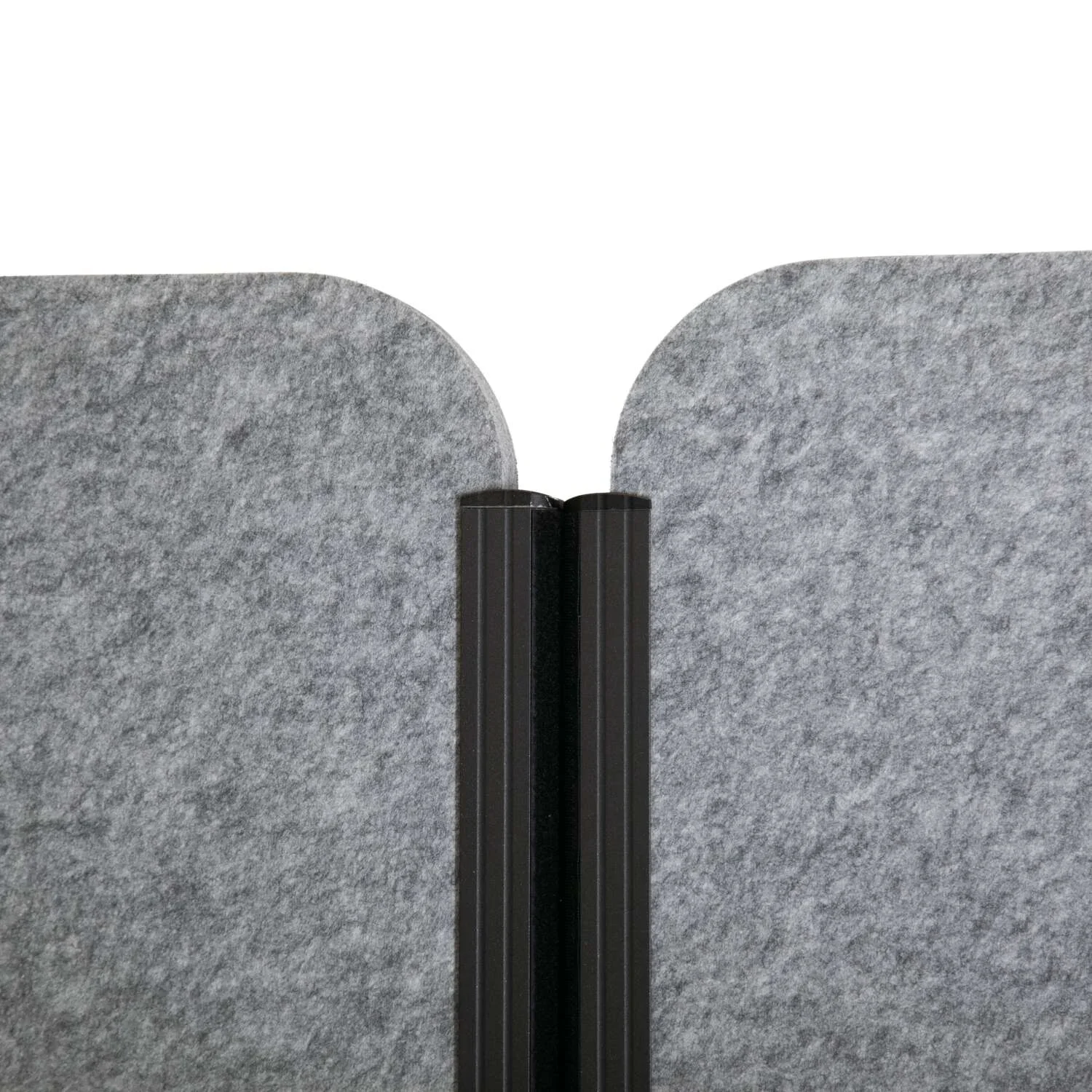 Stellwand 180x100 cm, beidseitig Akustikvlies dunkelgrau, aus der Kategorie Trennwände