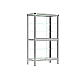 Vitrine, freistehend, 180 cm hoch, 100x50 cm (B/T),