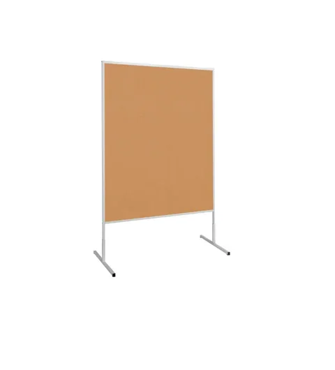 Moderationswand, 191 cm hoch, H/B 150 x 120 cm, Korkoberfläche aus der Kategorie ungeteilt