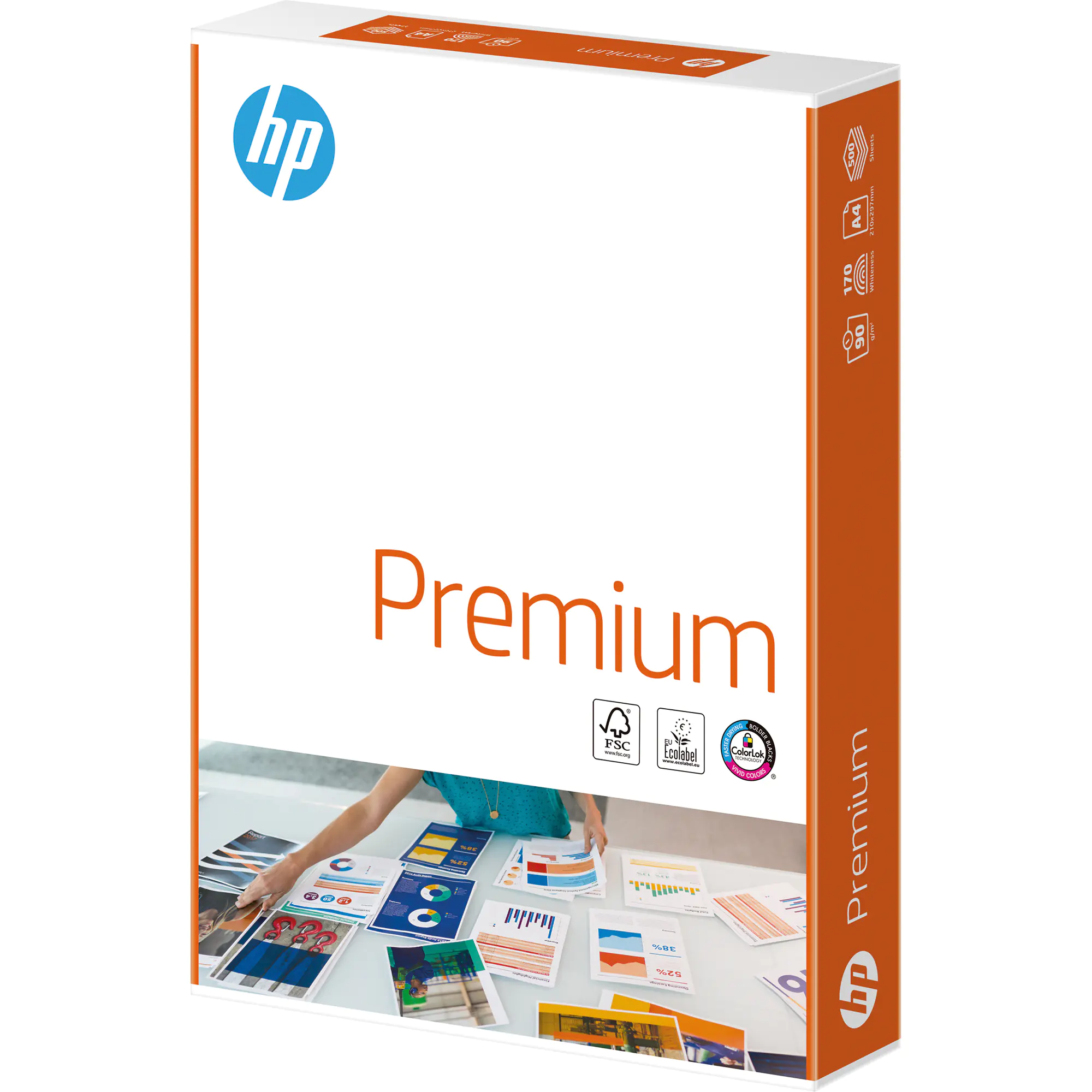 HP Kopierpapier Premium DIN A4 90g ws 500 Bl. aus der Kategorie Kopier- & Druckerpapiere