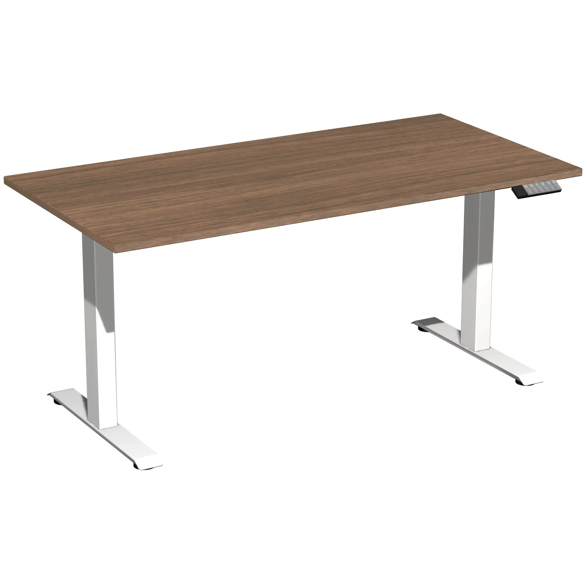 Geramöbel Tisch Elevate Basic 1600x800x730-1230mm ws/nu aus der Kategorie Tische