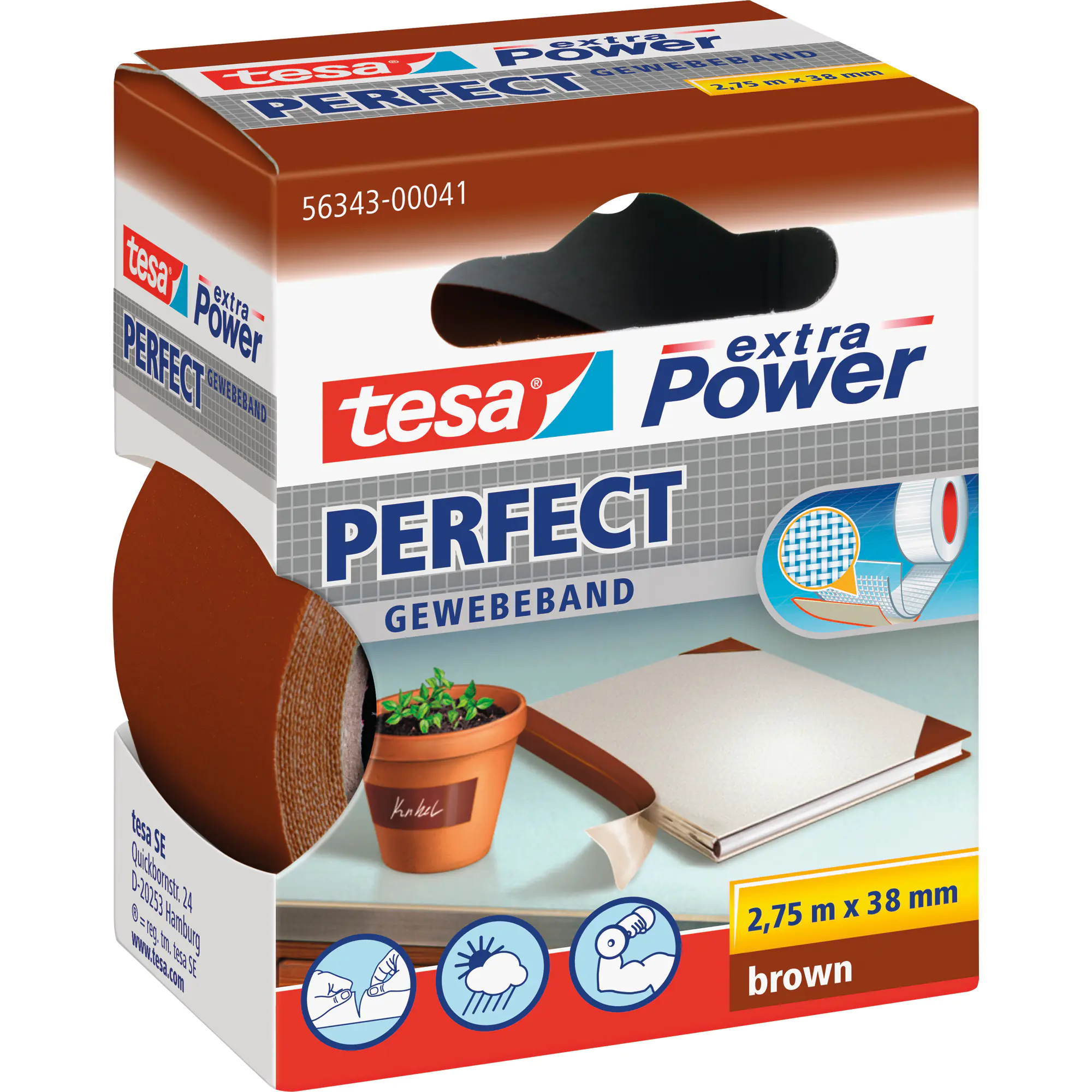 tesa Gewebeband extra Power Perfect 38mmx2,75m br aus der Kategorie Kleber & Befestigung