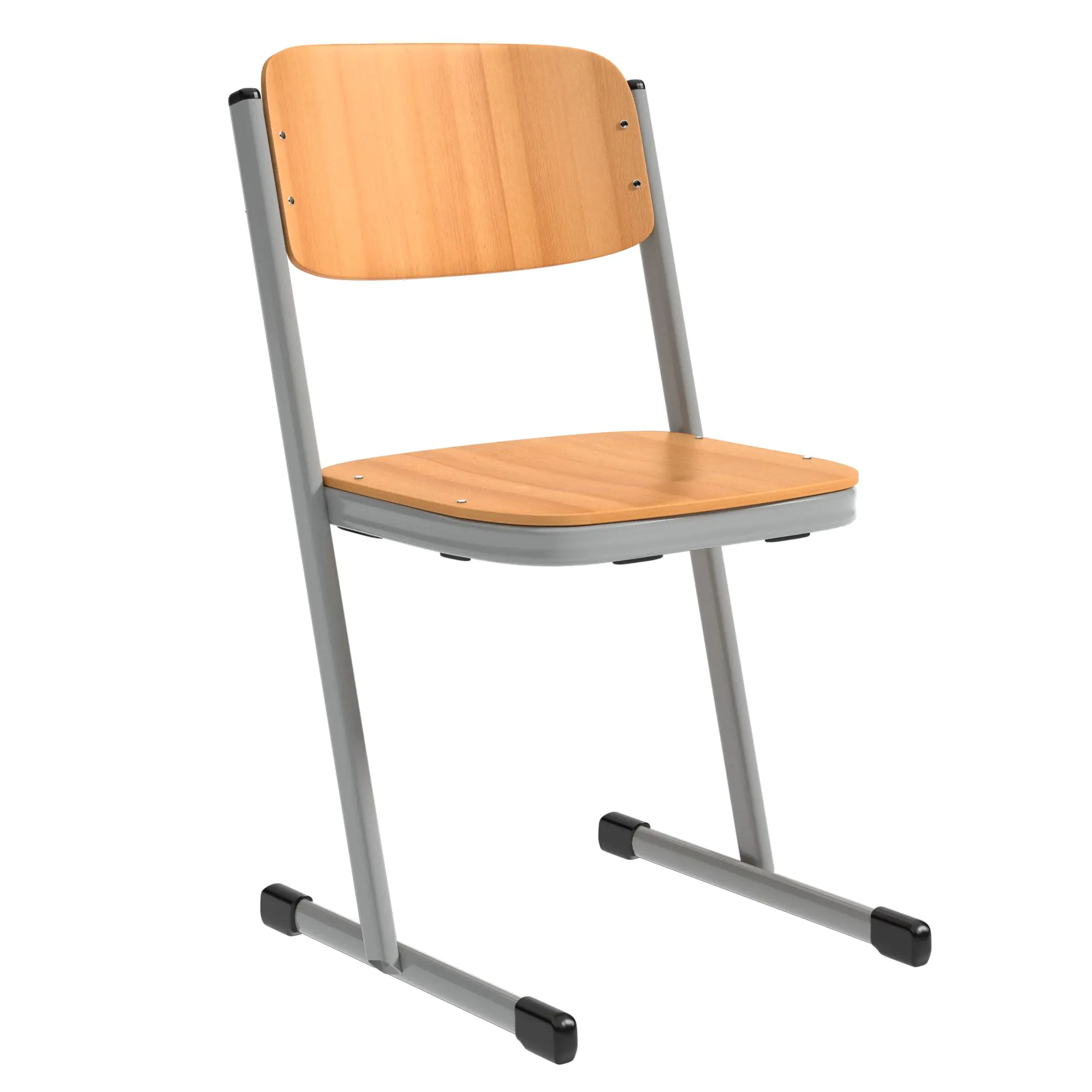 Schülerstuhl, geschlossener Sitzträger, T-Fuß, aus der Kategorie Schülerstühle