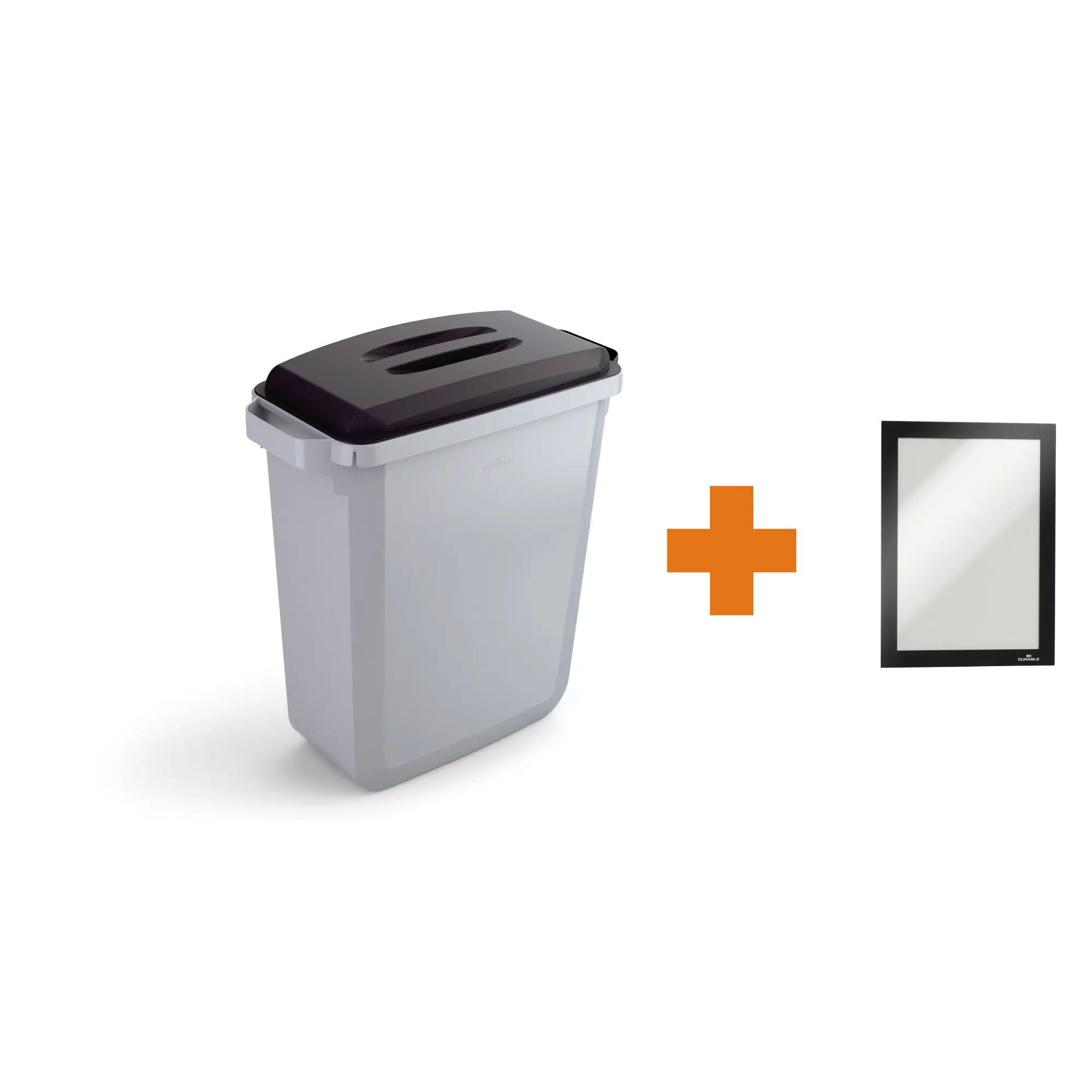 Durable Abfalleimer DURABIN 60 Deckel sw +Rahmen aus der Kategorie Abfallentsorgung