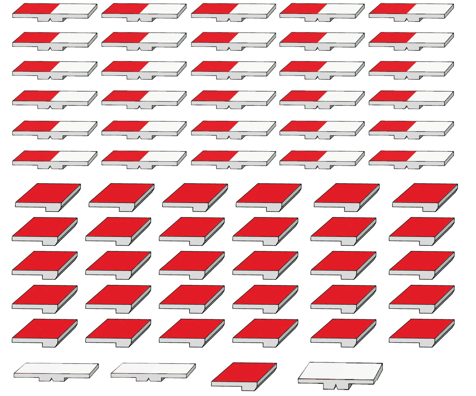 Kippmagnete-Satz (60+4 Stück) für 1 Lehrperson 30 Wochenstunden, aus der Kategorie Stundenpläne