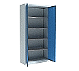 Stahl-Drehtüren-Schrank, 195 cm hoch,  95x40 cm (BxT), 4 Böden,