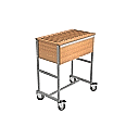 Klassenbuchwagen, für 16 Klassenbücher, mit Deckel und Schlitzen,