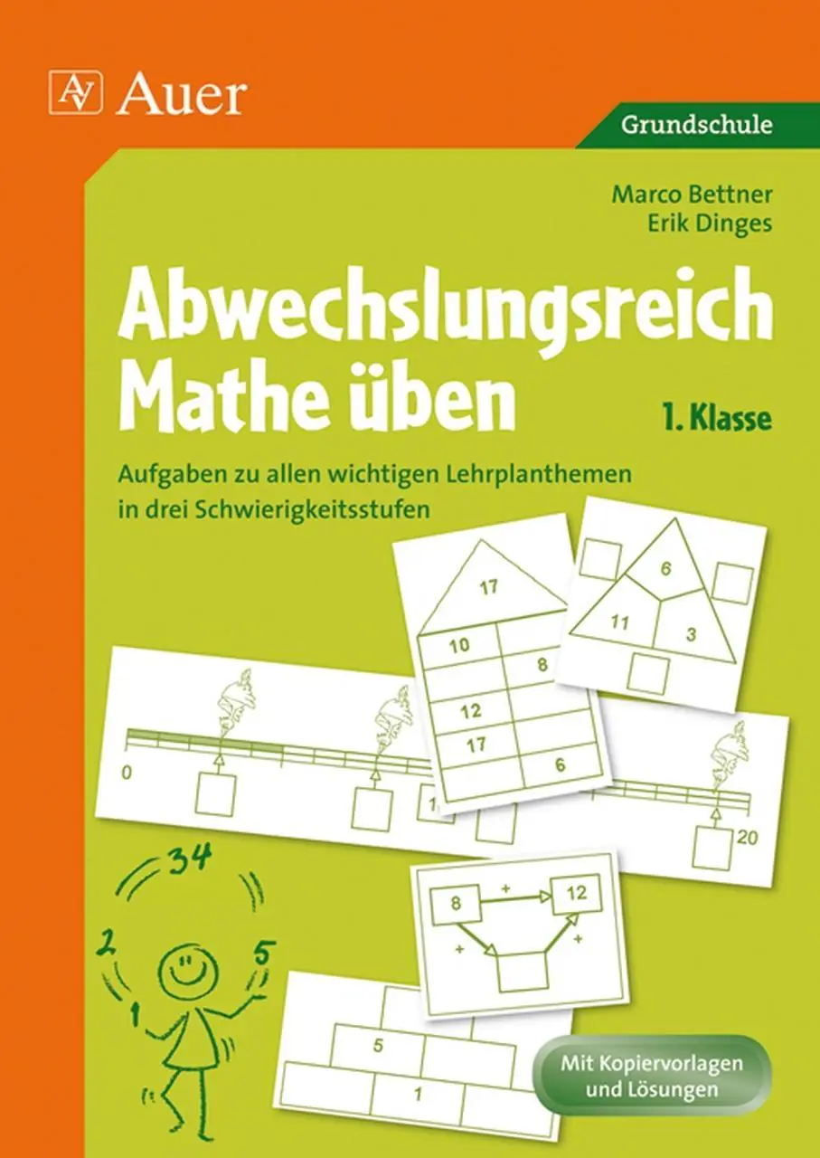 Abwechslungsreich Mathe üben 1. Klasse aus der Kategorie Mathematik