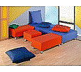Sitzelemente-Set, bestehend aus  4 Elementen und 5 Kissen,
