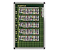 Klassen-Plantafel,  8 Stunden Mo-Fr, für 15 Klassen, 103x77 cm,