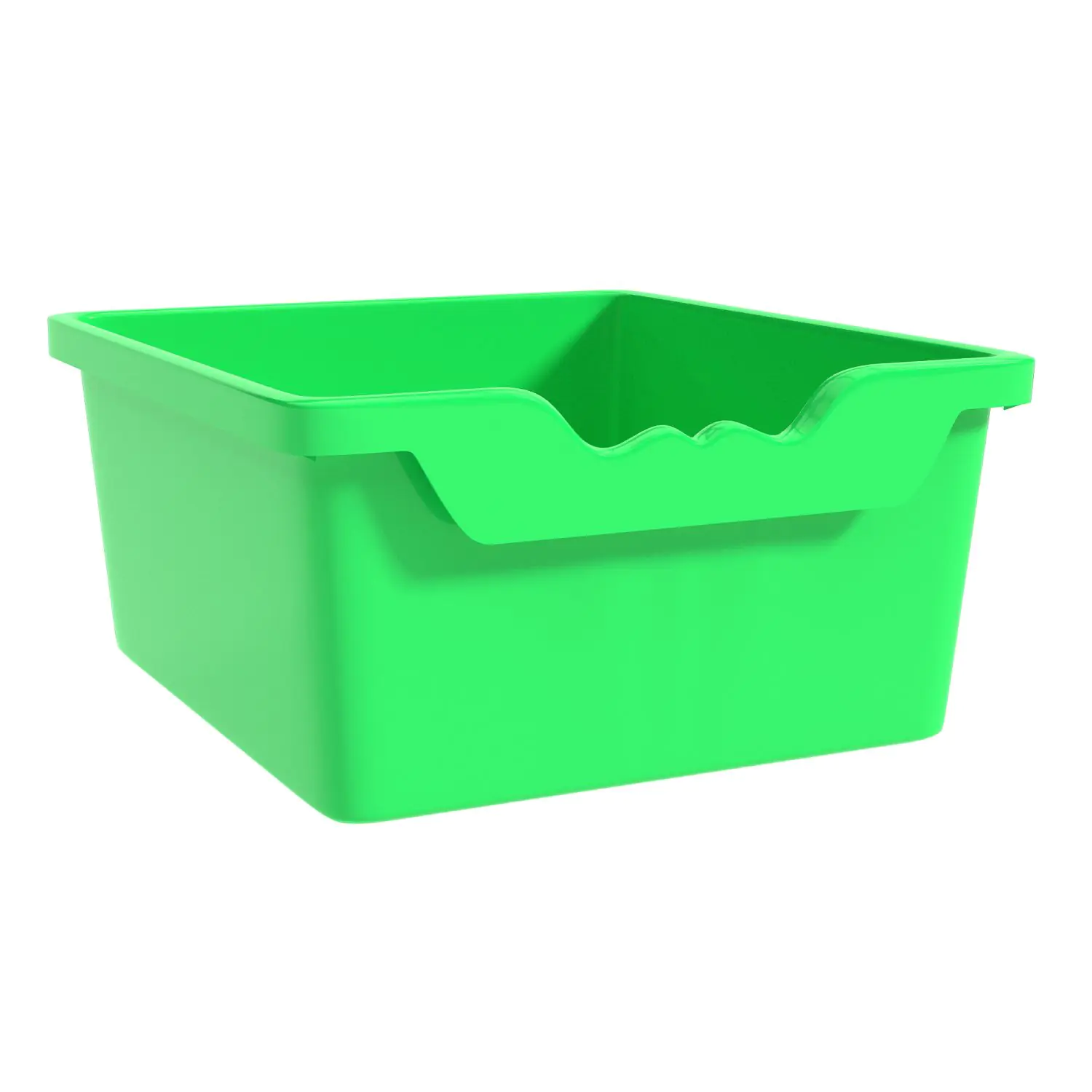 Aufbewahrungsbox Ergo Tray, 15 cm hoch, limonengrün,
