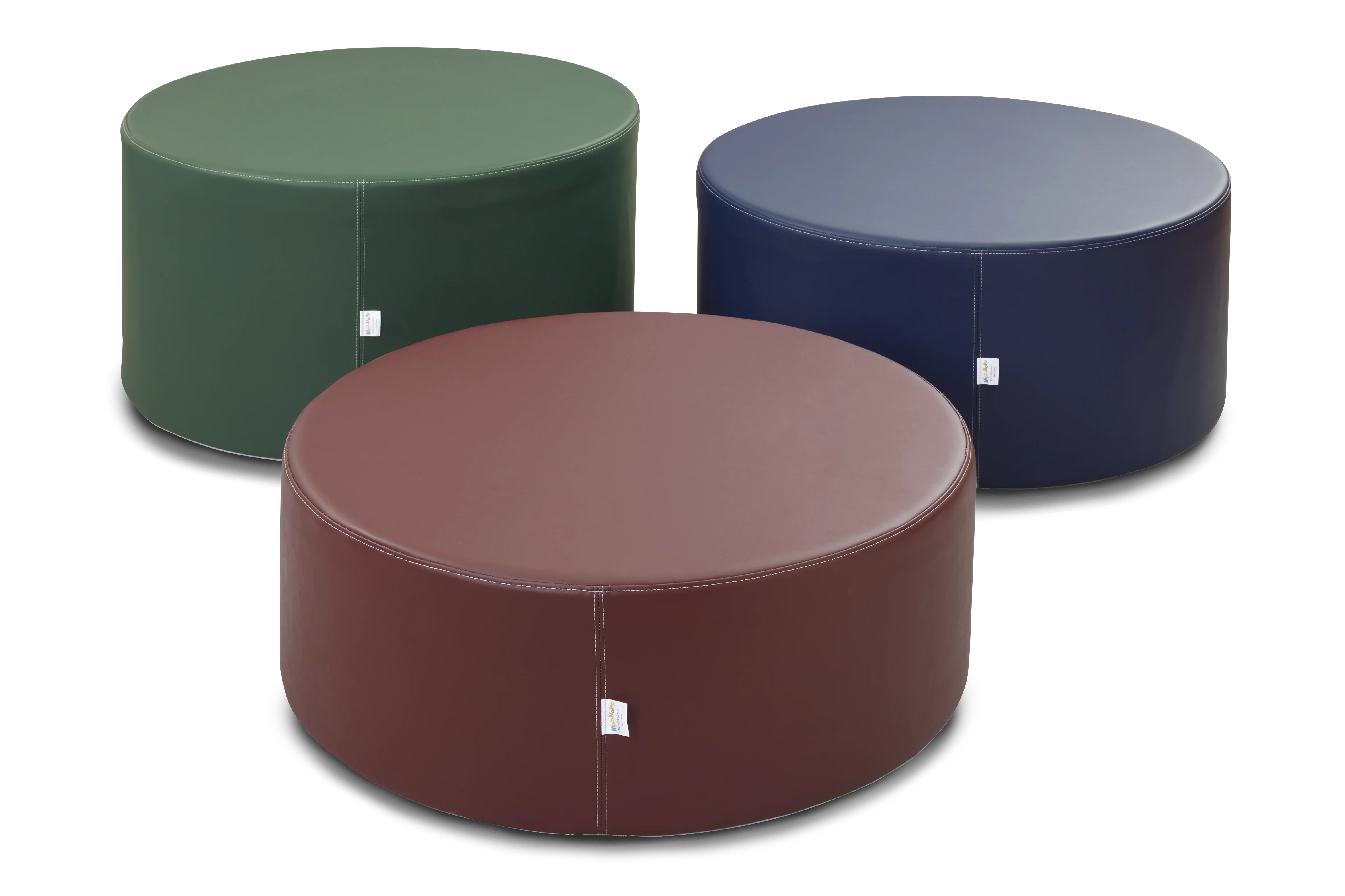 Hocker RONDA rund, D: 80 Höhe wählbar: 30, 38, 46 cm aus der Kategorie Hüpfpolster