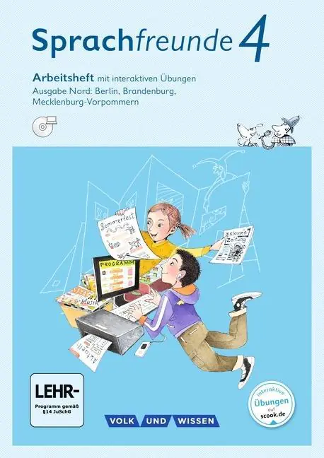 Sprachfreunde 4. Schuljahr. Arbeitsheft aus der Kategorie Deutsch