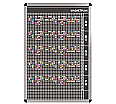 Personal-Raum-Plan, 10 Stunden, 33 Spalten, 103x77 cm,