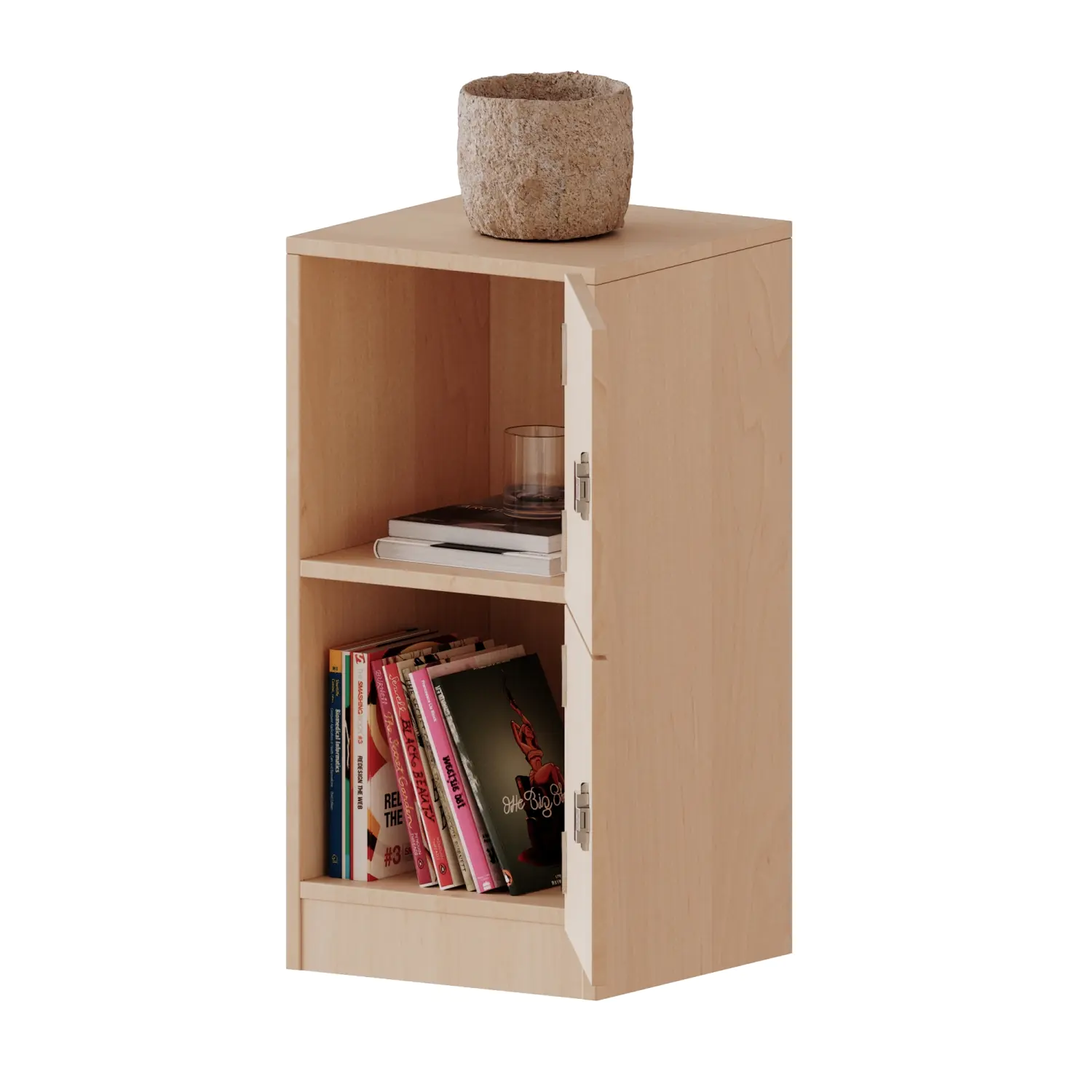 Schließfachschrank, 2 OH, 2 Schließfächer, links, B/H/T 40,5x82x50cm aus der Kategorie Schließfachschränke für Lehrer