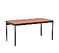 EDV-Tisch, 160x80 cm (B/T), 72 cm hoch, offener Blechkabelkanal, aus der Kategorie EDV-Tische