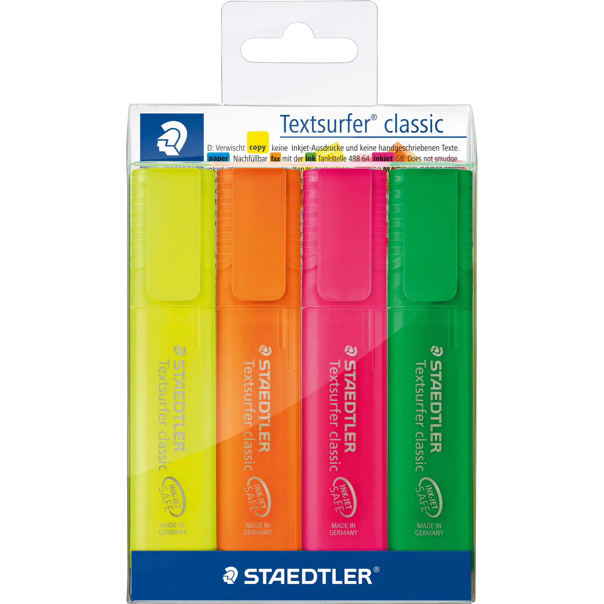 Staedtler Textmarker Textsurfer classic sort. 4St. aus der Kategorie Marker