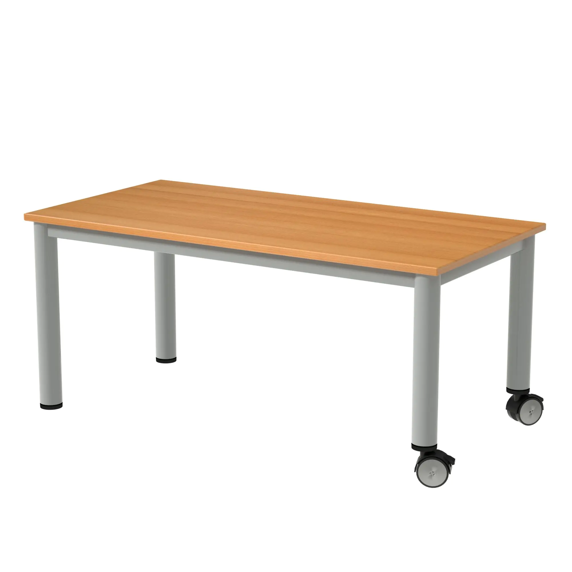 Couchtisch Rechteck, 120x60 cm (B/T), 52 cm hoch, fahrbar, aus der Kategorie Couch-Tische