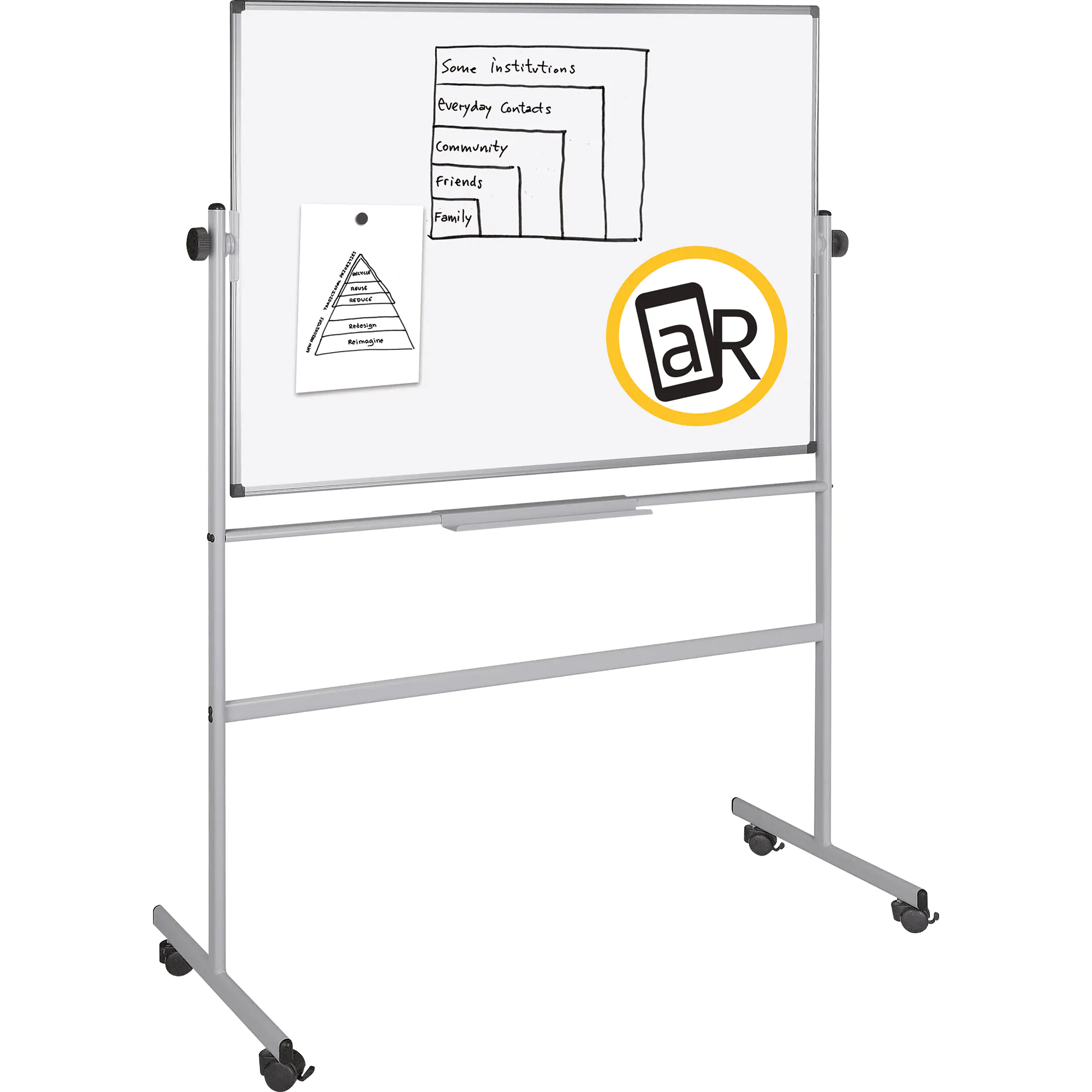 Bi-office Whiteboard drehbar magnetisch 150x100cm aus der Kategorie Präsentation & Planung
