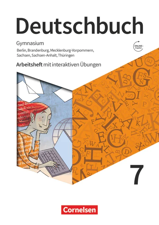 Deutschbuch Gymnasium  O/B 7 neu Arbeitsheft +interaktive Übungen  aus der Kategorie Deutsch