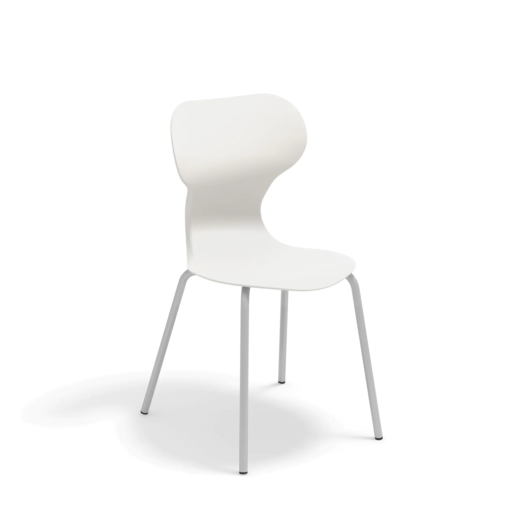 Vierbeinstuhl, Sitzschale aus Kunststoff, Sitzhöhe wählbar  aus der Kategorie Stühle