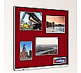 Textiltafel 120x120 cm, mit durchgehender Ablage,