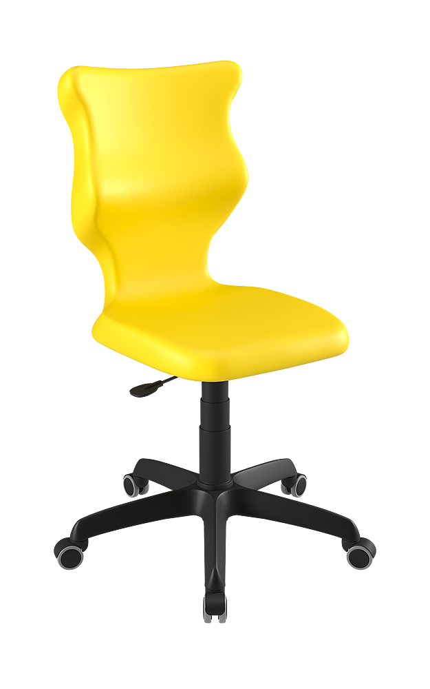 Drehstuhl mit hoher Rückenlehne, höhenverstellbar mit Gasfeder, ergonomische Kunststoffschale aus der Kategorie Bürodrehstühle