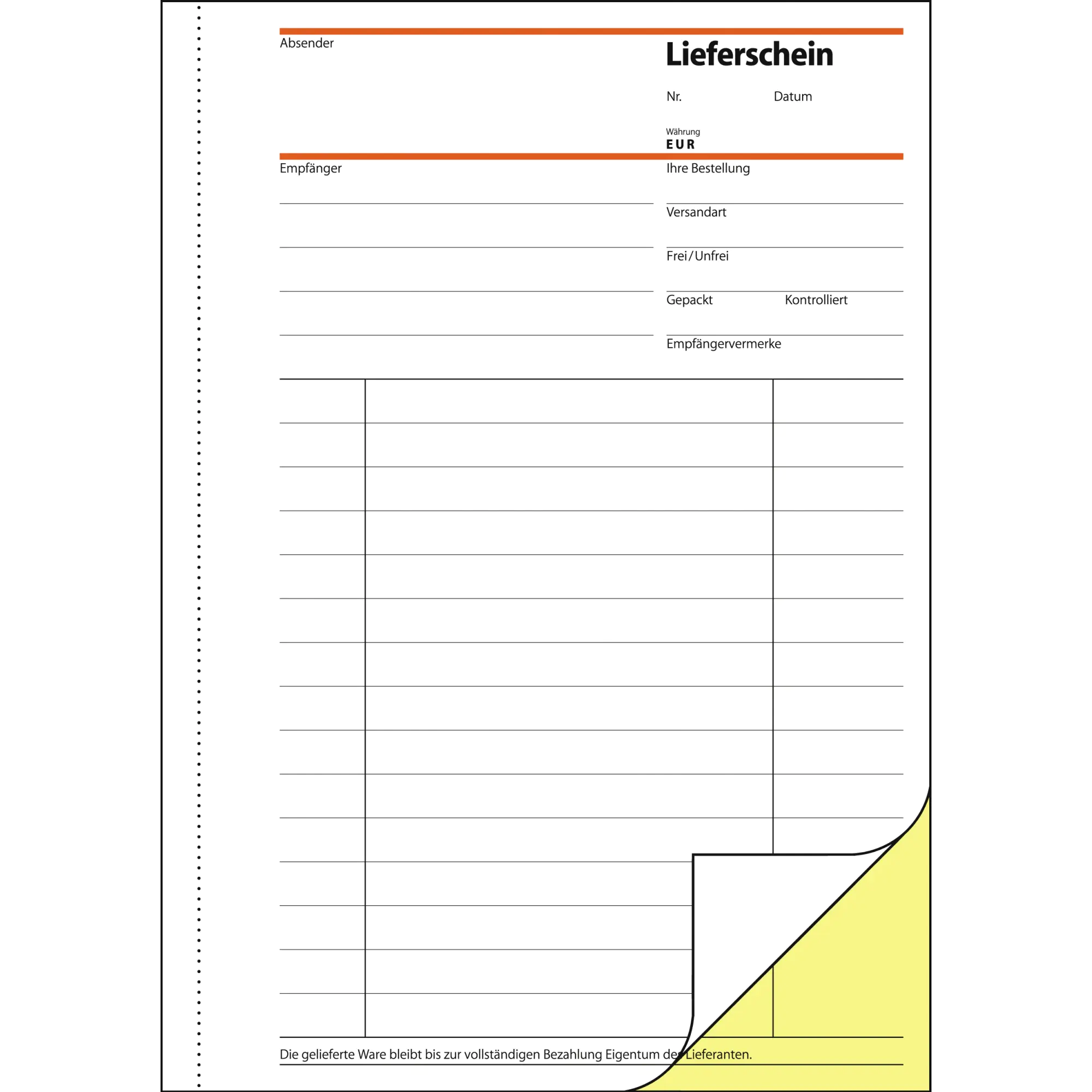 Sigel Lieferschein SD11 DIN A5 2x40Blatt aus der Kategorie Papiere