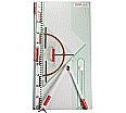 Gerätetafel-Satz mit magnetischen Geräten, mit Dezimeterlineal, Zirkel,