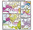 Wandkarte Völkerwanderung und Staatenbildung 4. bis 8. Jahrhundert, 200 x 205 cm, aus der Kategorie Altertum 3000 v.C.-500