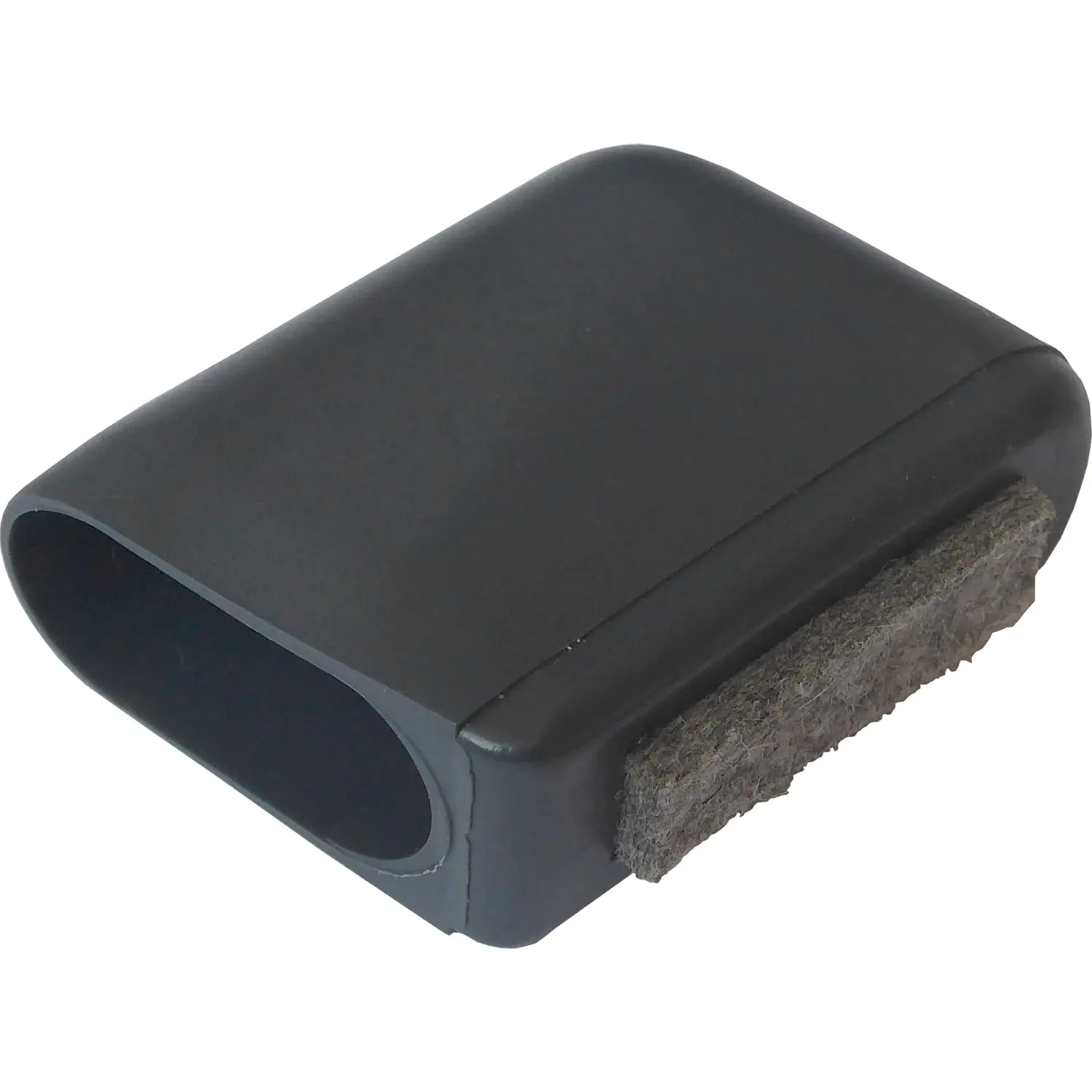 ERSATZTEIL: Fußkappe für Stuhl ALSH, flachoval 40 x 20 mm mit Filz (Clix)