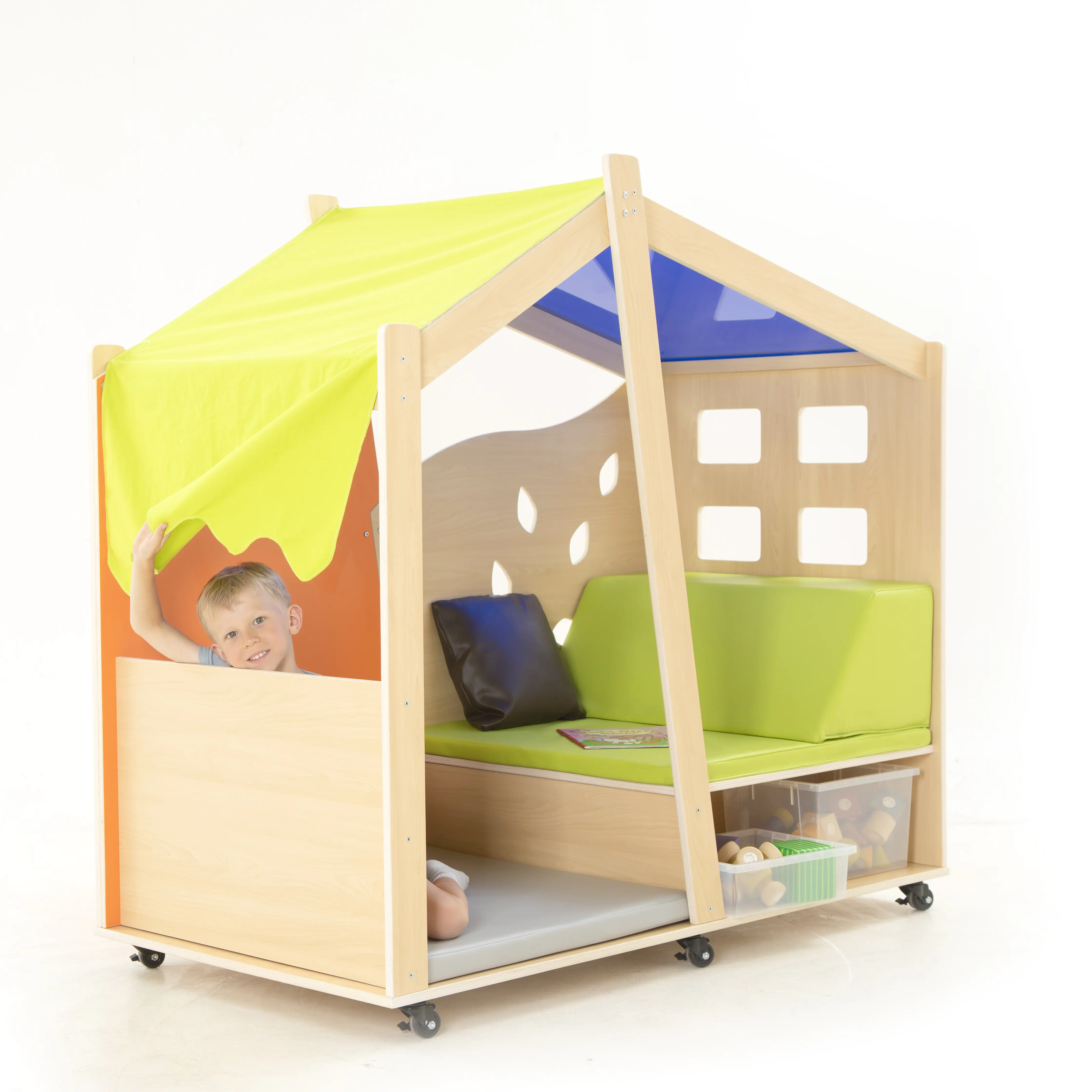 Wisdom | Spielhaus mobil | 120 x 120 x 140 cm | Holz aus der Kategorie Bausteine & Spiellandschaften