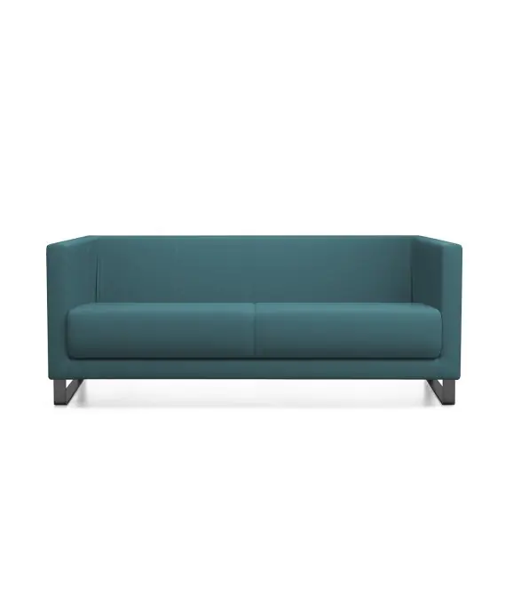 Sofa, 4-Sitzer, 178x68 cm (B/T), Kufengestell - weissaluminium RAL 9006 aus der Kategorie Sessel, Sofa