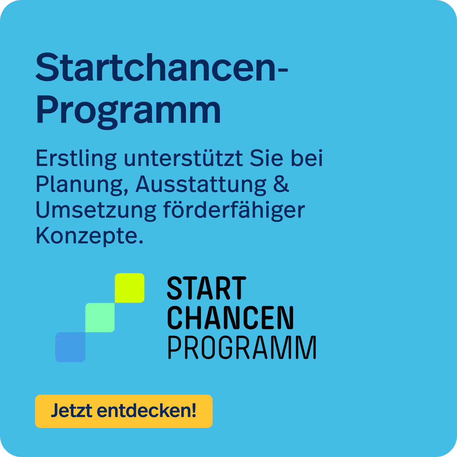 Startchancenprogramm entdecken.